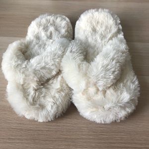 Fluffy slippers